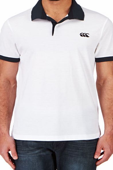 Canterbury Mens Canterbury Loop Polo Shirt - White/carbon