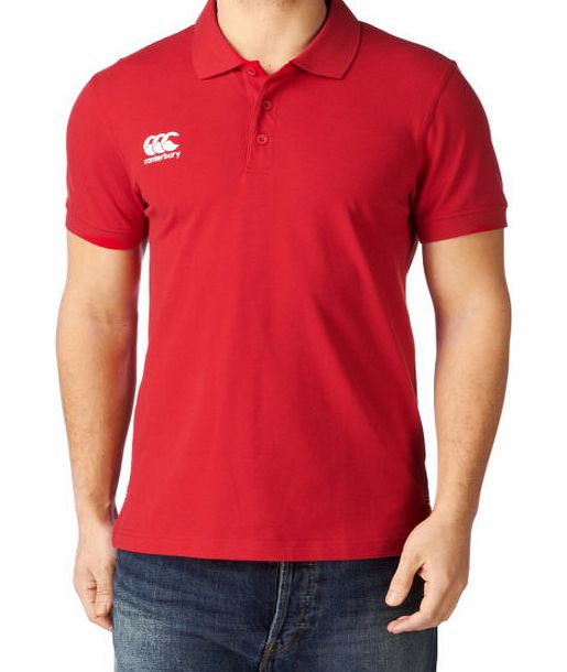 Canterbury Mens Canterbury Waimak Polo Shirt - Flag Red