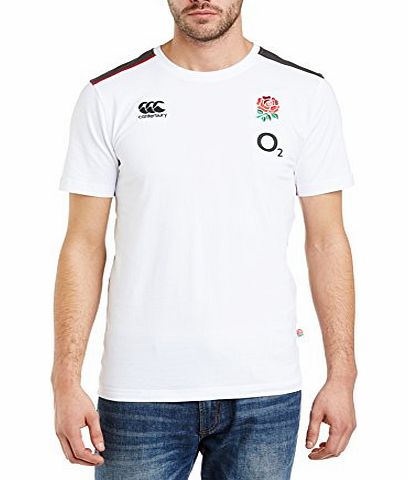 Canterbury Mens England Cotton Training T-Shirt - Bright White, Small