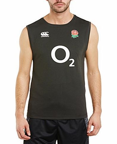 Canterbury Mens England Dry Singlet Training Vest - Phantom, X-Large