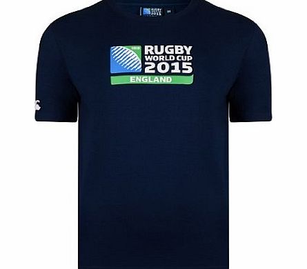 Canterbury Mens Rugby World Cup Logo T-Shirt - Navy, Large