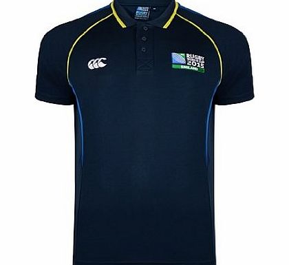 Mens Rugby World Cup Winger Polo Shirt - Navy, X-Large