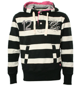 Canterbury of NZ Canterbury Cullen Black and White Stripe Hooded