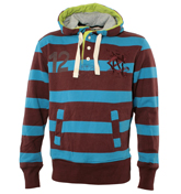 Canterbury of NZ Canterbury Cullen Red and Blue Stripe Hooded