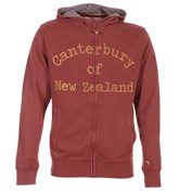 Canterbury of NZ Canterbury Nelson Dark Red Full Zip Hooded