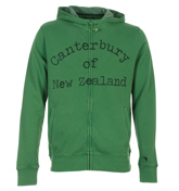 Canterbury of NZ Canterbury Nelson Green Full Zip Hooded Sweatshirt