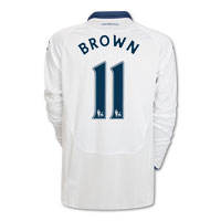 Portsmouth Away Shirt 2009/10 with Brown 11