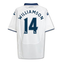 Portsmouth Away Shirt 2009/10 with Williamson 14