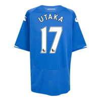 Portsmouth Home Shirt 2009/10 with Utaka 17