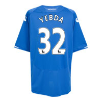 Portsmouth Home Shirt 2009/10 with Yebda 32