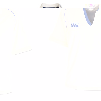 Canterbury Pro Cricket Shirt - Cream/Navy.