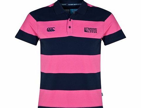 Canterbury Rugby World Cup Hoop Stripe Polo Navy
