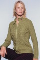 CANVAS cable front cardigan