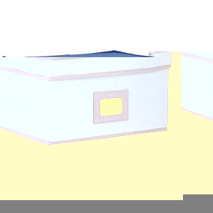 Canvas Storage Box- Navy/Blue