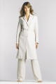 womens longline crepe trouser suit