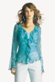 womens printed georgette blouse