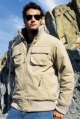 CAPE POINT canvas ribbed funnel-neck jacket