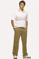 CAPE POINT knitted jog pants with frayed hem