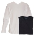 CAPE POINT pack of two long-sleeved v-neck rib tops
