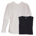 pack of two long-sleeved v-neck rib tops