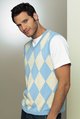 argyle sleeveless knit