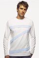 mens long-sleeved slash front top