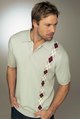 mens short-sleeved knit top