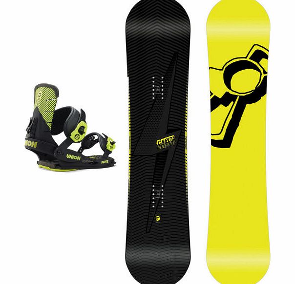 Capita Mens Capita Thunder Stick Snowboard with Union