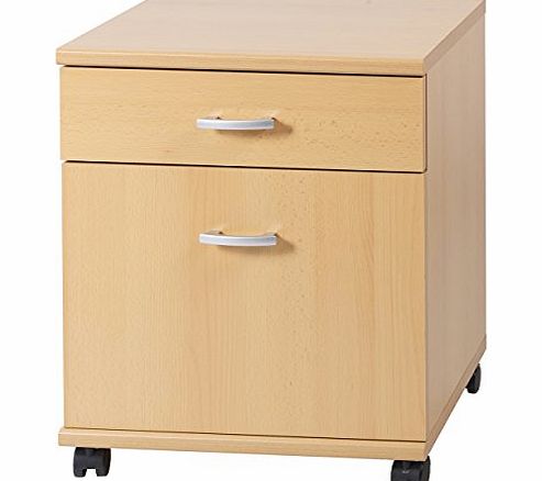 Capo 1 Drawer amp; 1 Door Mobile Chest Cabinet On Castor Wheels