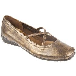 Caprice Female Caprice22142 Leather Upper Leather Lining in Gold