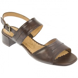 Caprice Female Caprice28202 Leather Upper Leather Lining in Dark Brown