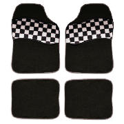 Mats set of 4 black