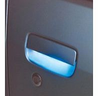 Car Styling Ring LED Prism Door Handle Lights - Blue
