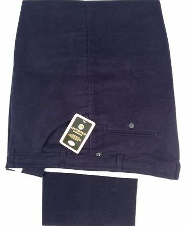 Carabou Mens Moleskin Trousers, By Inside Leg: 29`` (Short), Trouser Size: 32``, Exact Colour: Navy