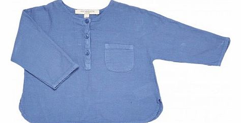 Plain Kurta Blouse Blue `6 months