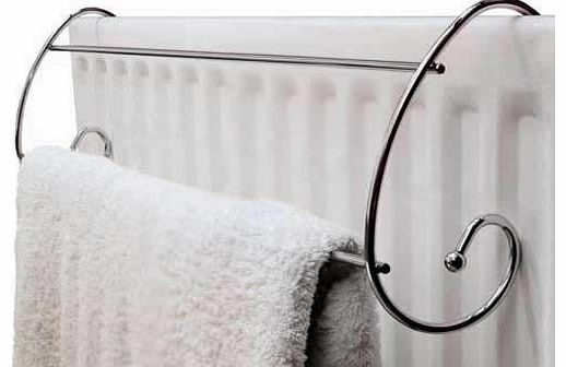 Caraselle Curved Chrome Radiator Towel Rail