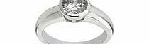 Carat 1934 Silver single zirconia ring
