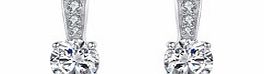 Carat 1934 Sterling silver and crystal stud earrings