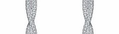 Carat 1934 Sterling silver crystal twist earrings