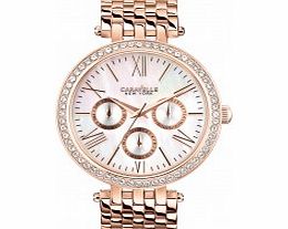 Caravelle New York Ladies Rose Gold Chronograph
