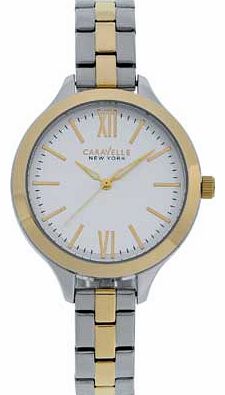 Caravelle New York Ladies Two-Tone Watch