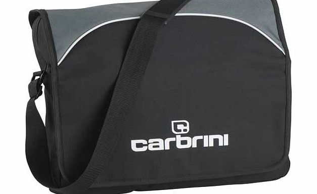 Carbrini Messenger Bag - Black and Grey