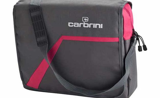 Carbrini Messenger Bag - Grey and Pink