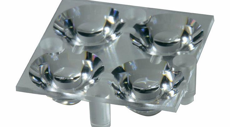 Carclo 10611 Narrow Spot Water Clear Square 4
