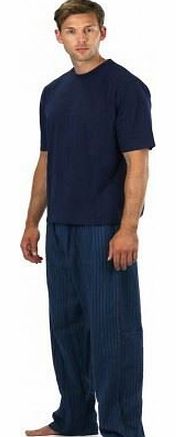 Mens Cargo Bay Short Sleeve Pyjamas 31B184 Navy L
