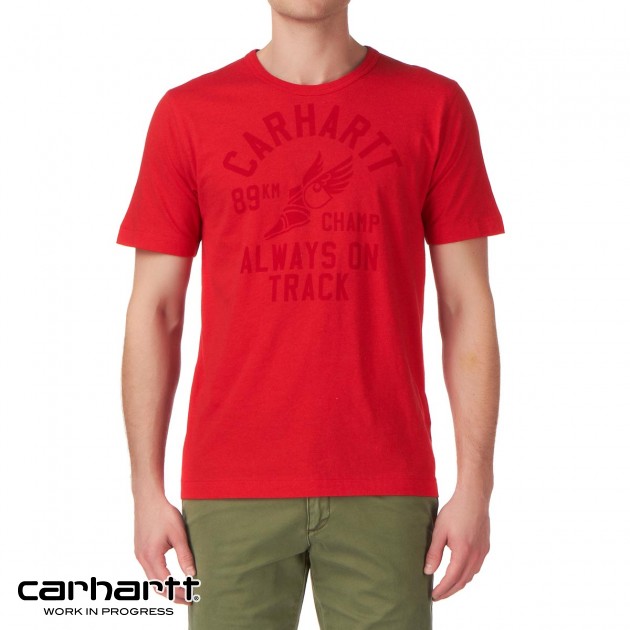 Mens Carhartt 89K Champ T-Shirt - Red