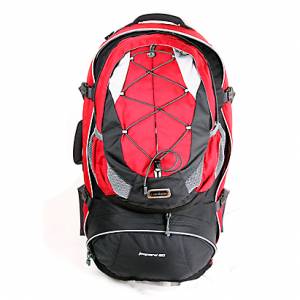 Caribee Leopard 60 Rucksack (Black Olive or Red)