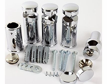 Carisa Brackets for Heated Towel Rail Radiators curved or flat universal