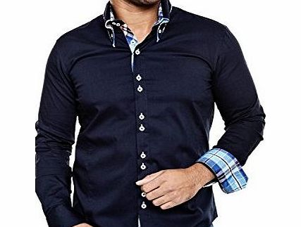 Carisma Mens Carisma Long Sleeve Check Feature Shirt, Many Colours