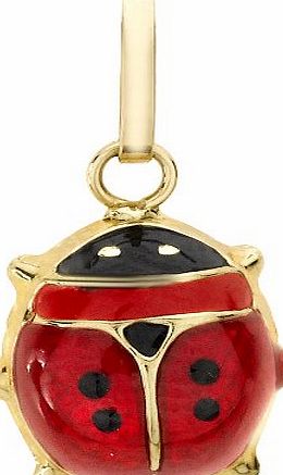 Carissima Gold 9 ct Yellow Gold Enamel Ladybird Pendant